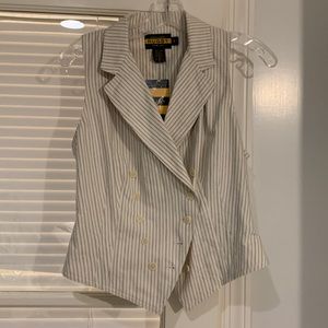 NWT Vintage Rugby RL Striped Vest